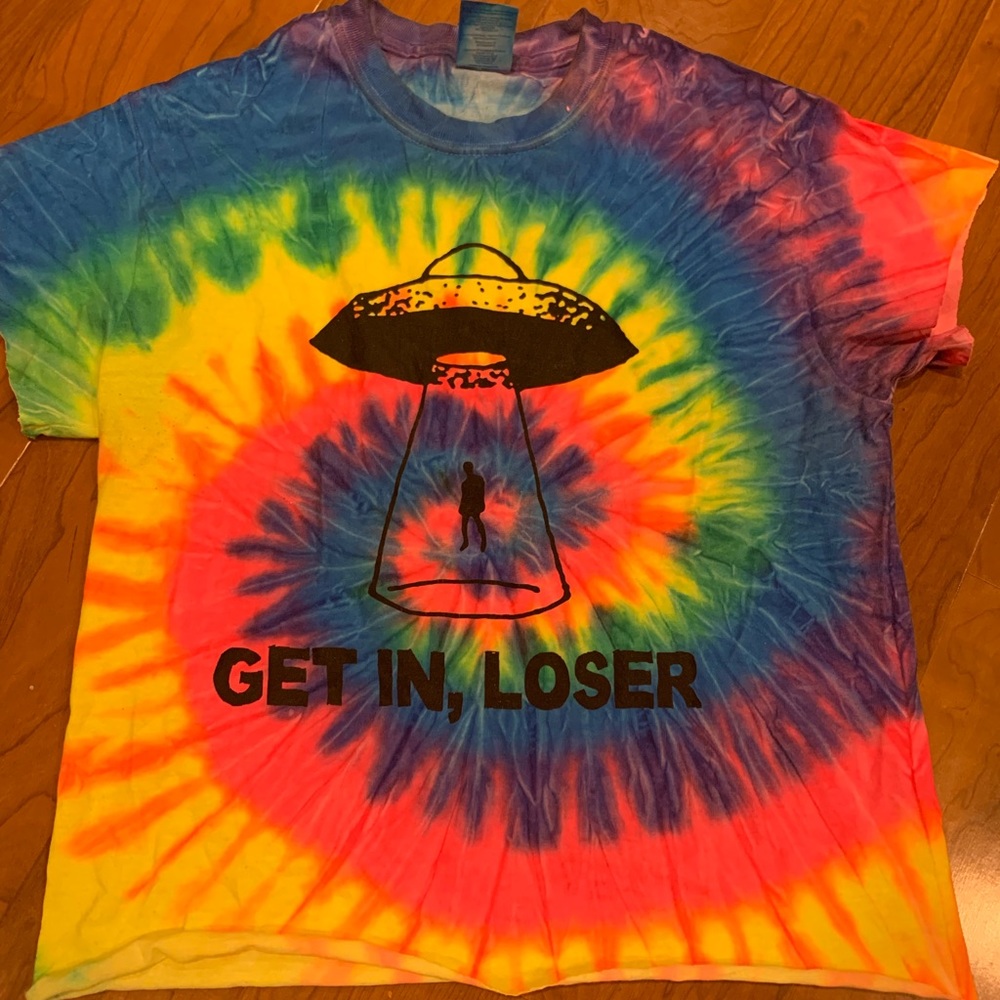 Alien get in loser rave shirt